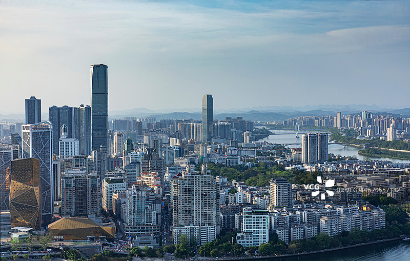 柳州山水环抱城市风光图片素材