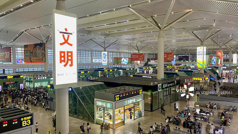 南昌西站候车室图片素材