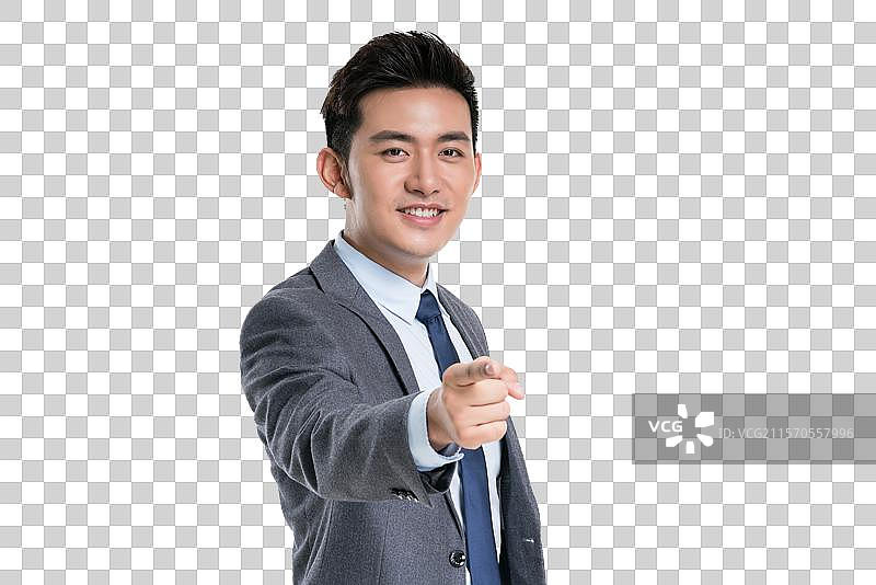 年轻商务人士做手势图片素材