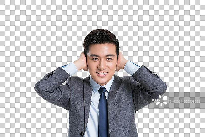 年轻商务人士做手势图片素材