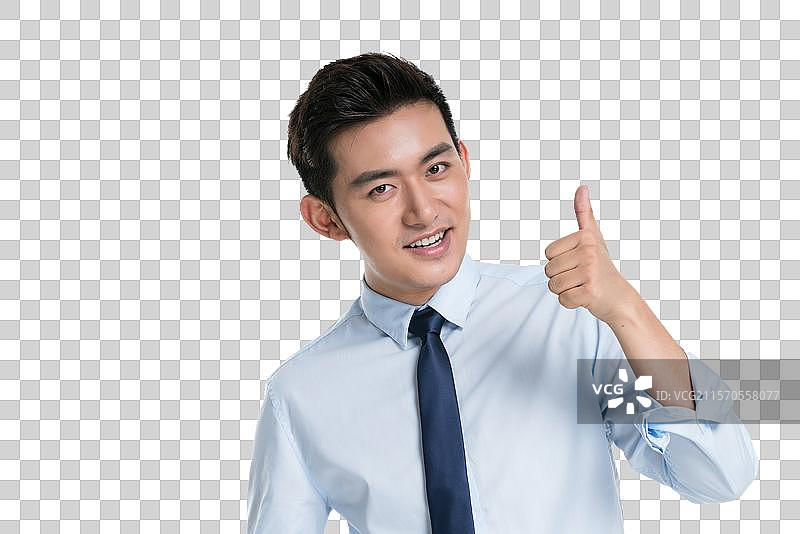年轻商务人士点赞图片素材