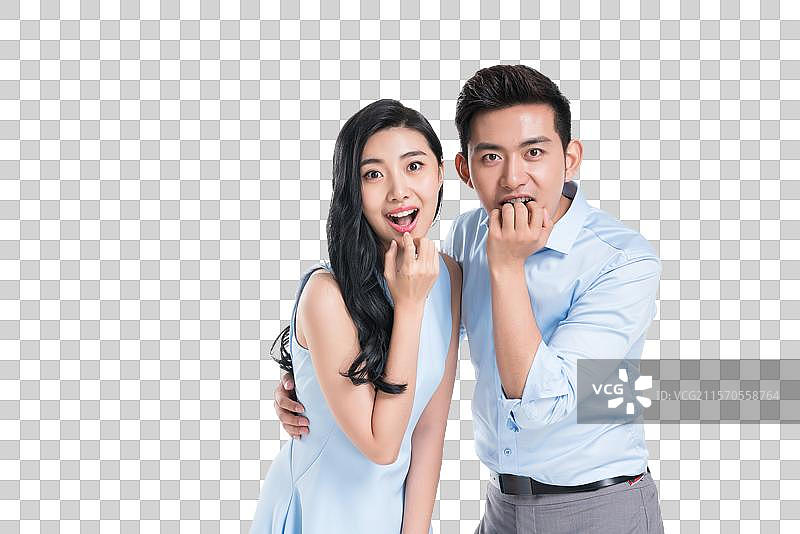 年轻情侣各种表情图片素材