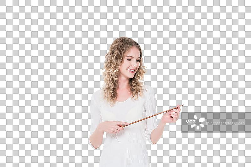 快乐的女外教图片素材