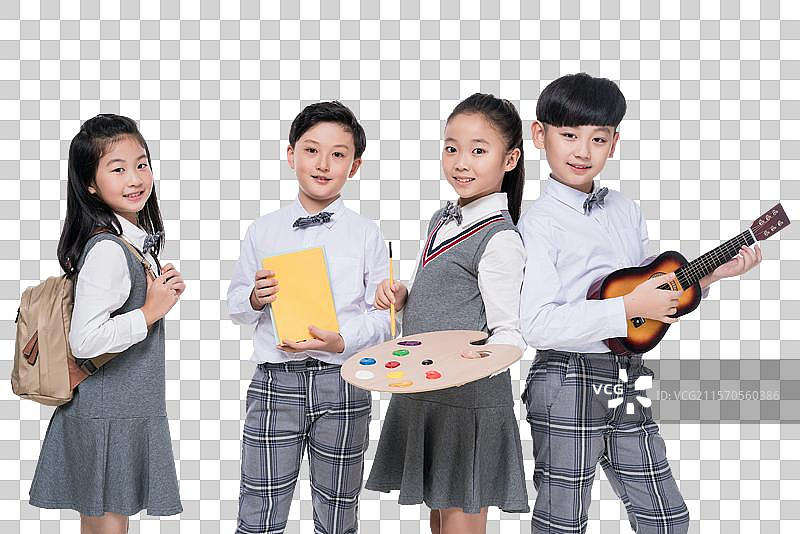 快乐的小学生图片素材