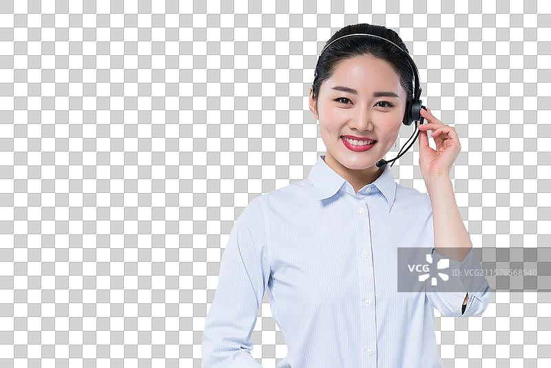 年轻女客服图片素材