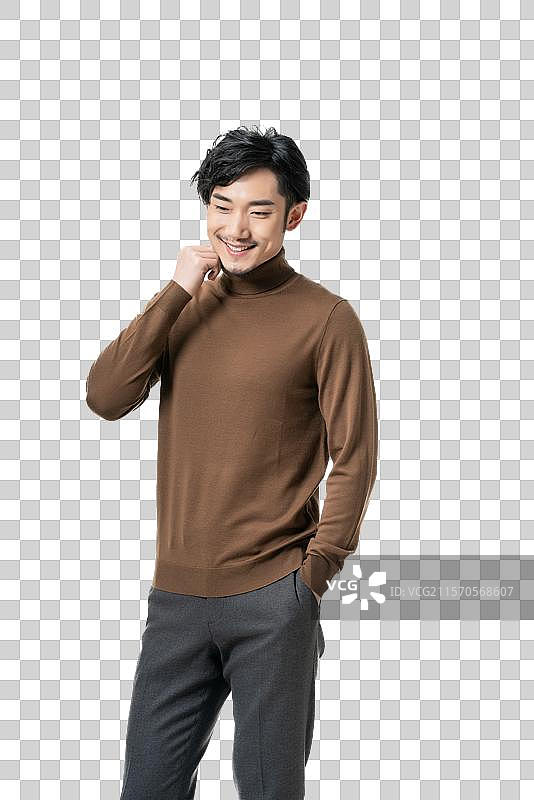 棚拍年轻男子图片素材