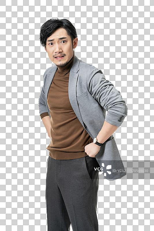 棚拍年轻男子图片素材