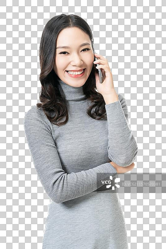 棚拍年轻女子图片素材