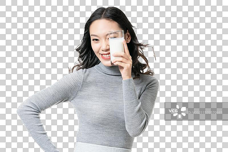 棚拍年轻女子图片素材