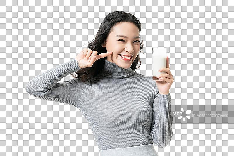 棚拍年轻女子图片素材