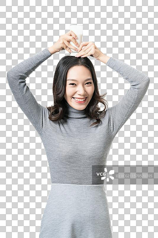 棚拍年轻女子图片素材