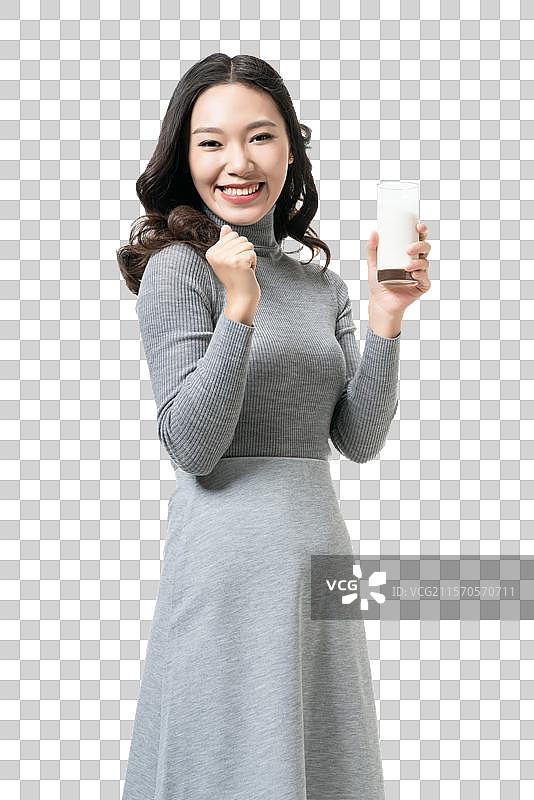 棚拍年轻女子图片素材
