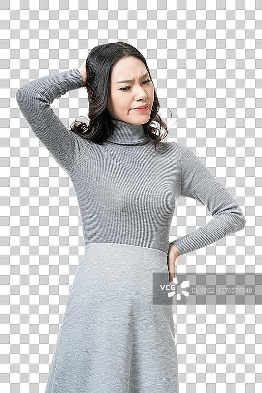 棚拍年轻女子图片素材