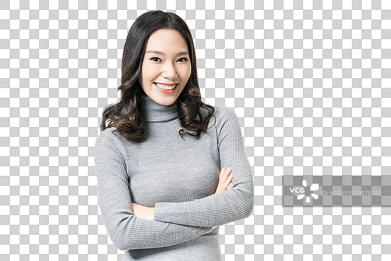 棚拍年轻女子图片素材