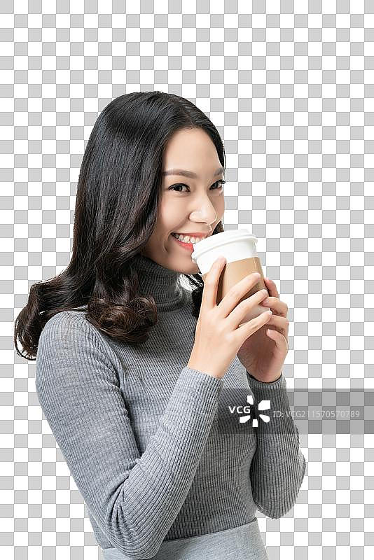 棚拍年轻女子图片素材