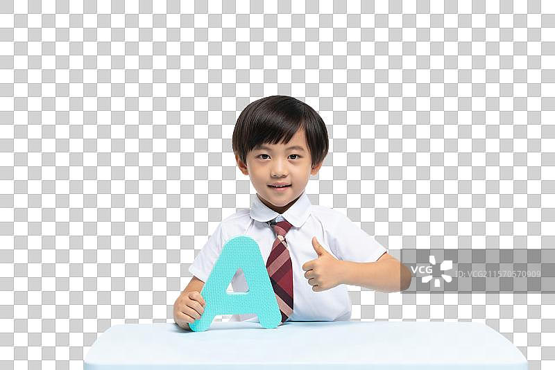 小男孩在学习图片素材