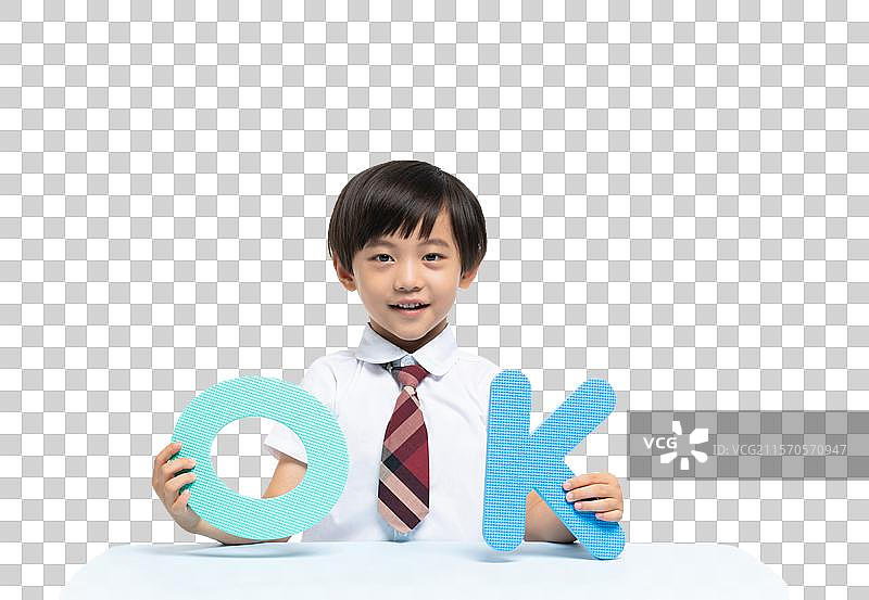 小男孩在学习图片素材