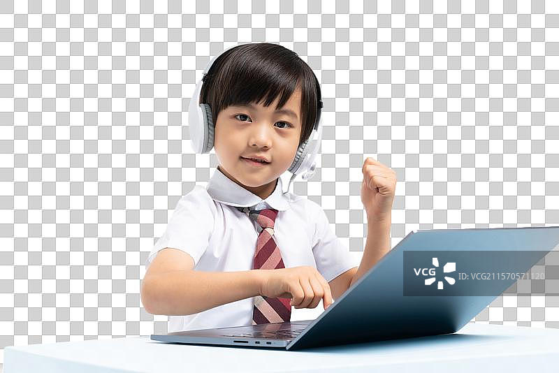 小男孩在学习图片素材