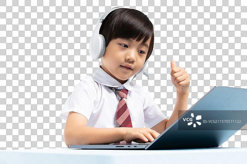 小男孩在学习图片素材