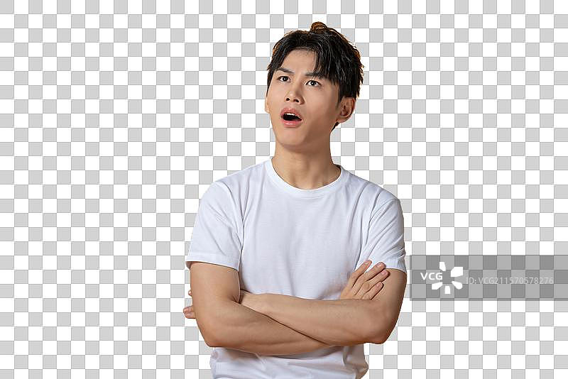 烦恼的年轻男子图片素材