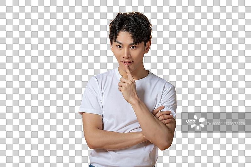 烦恼的年轻男子图片素材