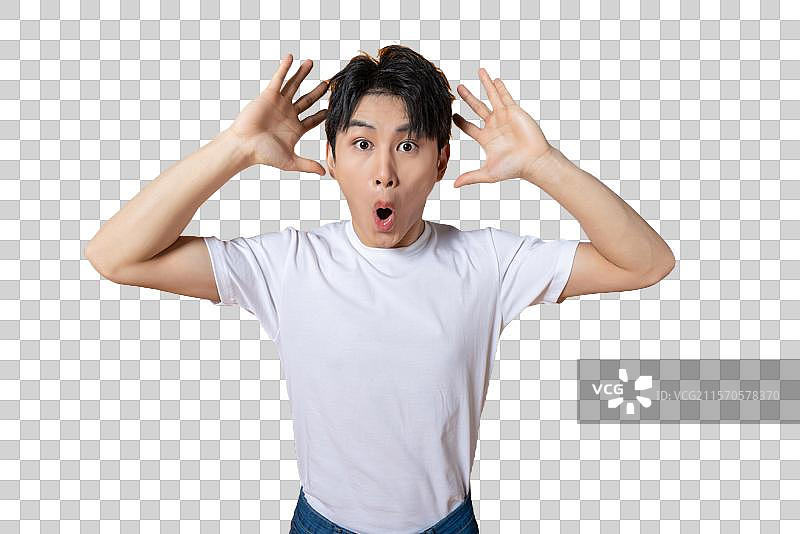 烦恼的年轻男子图片素材