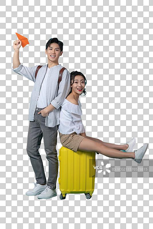 棚拍年轻情侣图片素材