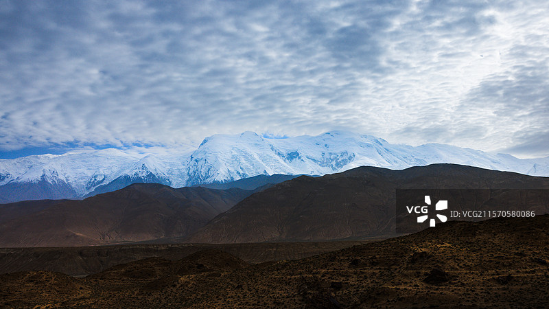 帕米尔高原昆仑公路风光图片素材