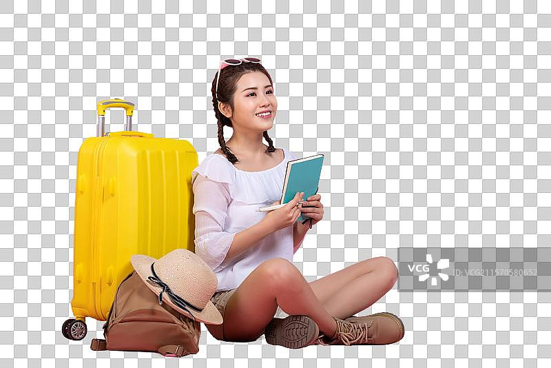 棚拍年轻女子图片素材