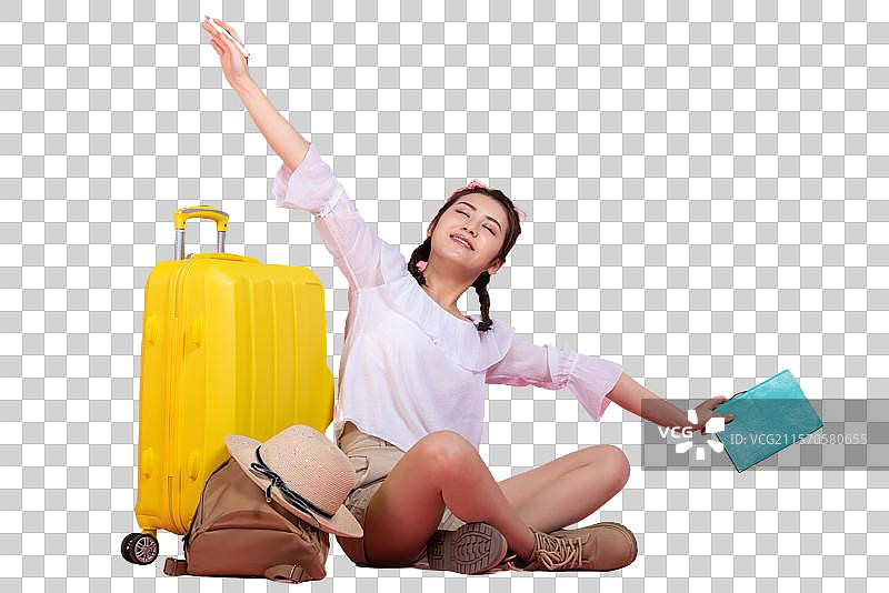 棚拍年轻女子图片素材