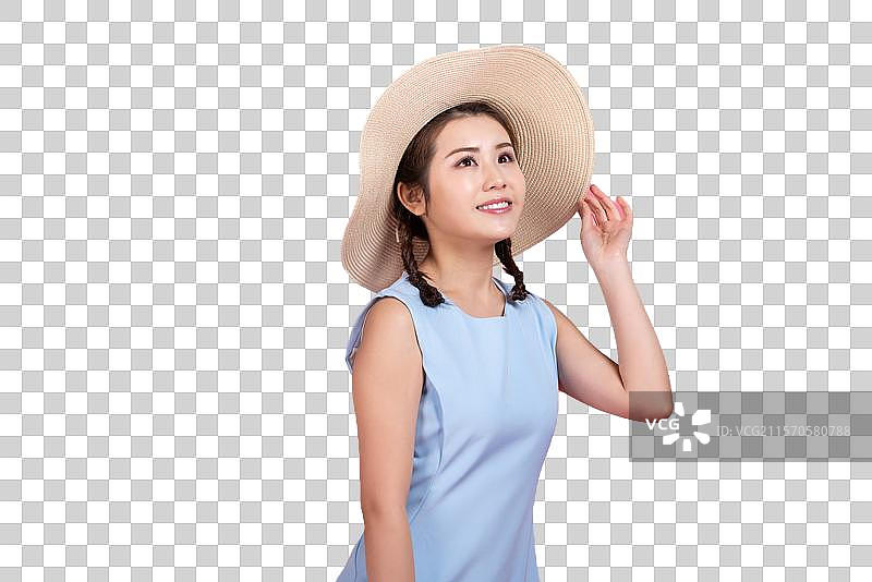 棚拍年轻女子图片素材