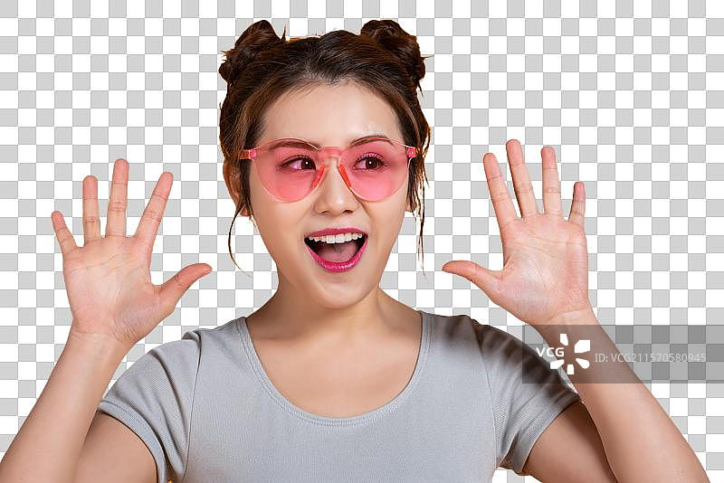 棚拍年轻女子图片素材