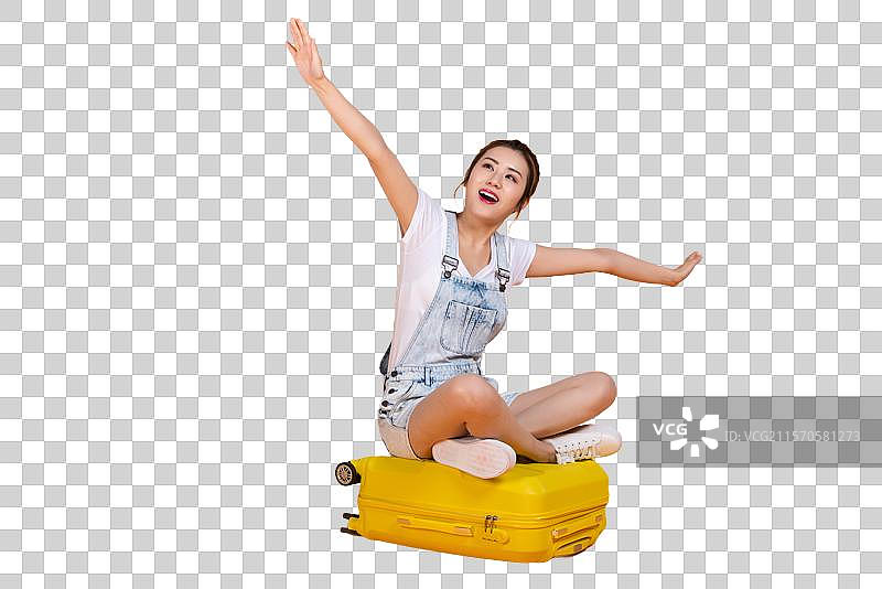 棚拍年轻女子图片素材