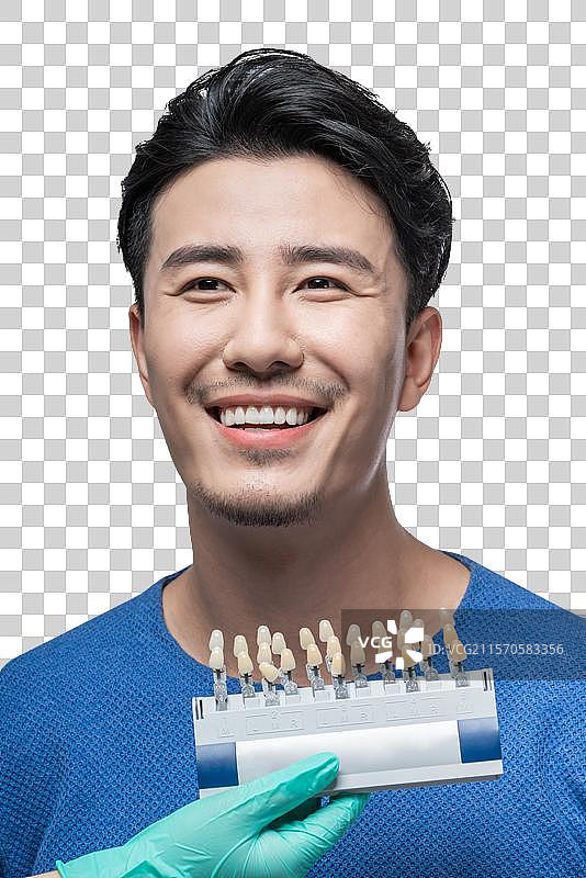 给患者匹配牙齿图片素材