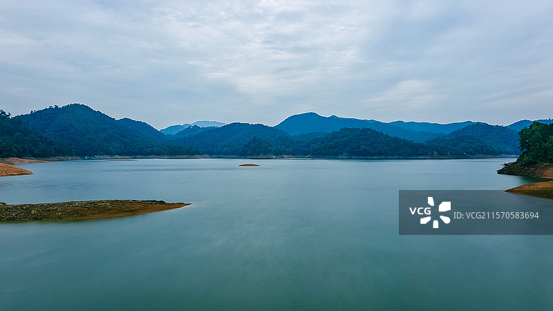 国家4A级景区江西赣州市上犹县阳明湖风景区图片素材