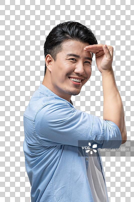 棚拍年轻男子图片素材