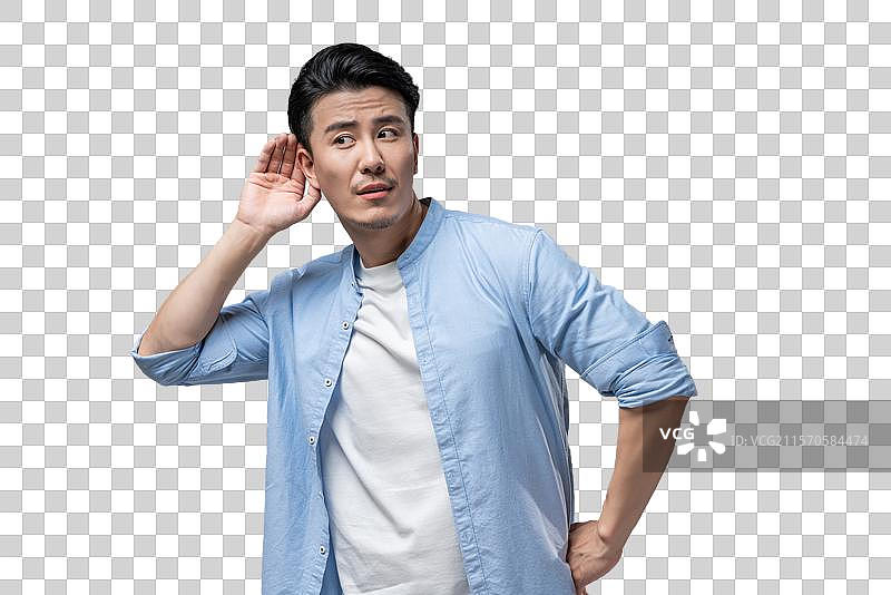 棚拍年轻男子图片素材