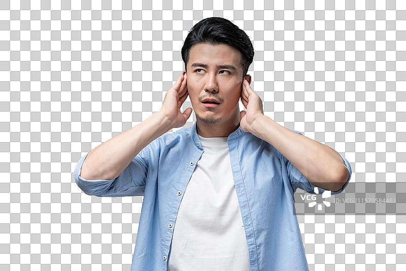 棚拍年轻男子图片素材