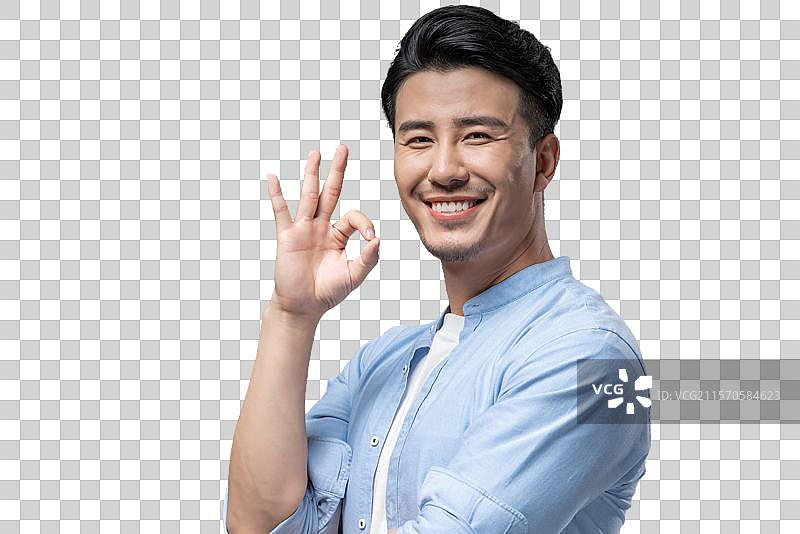 棚拍年轻男子图片素材