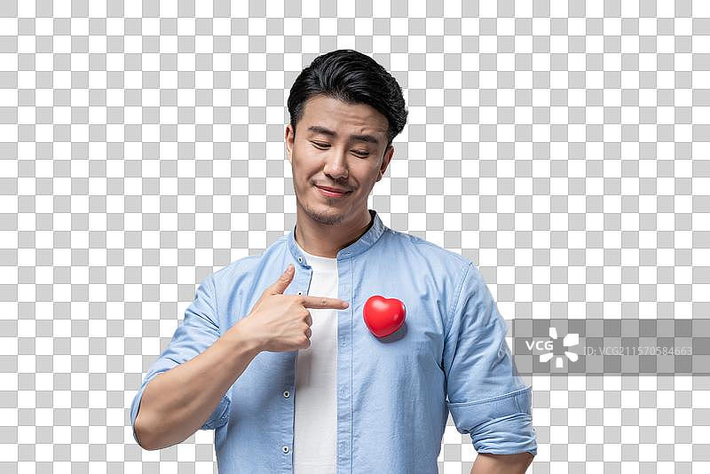 棚拍年轻男子图片素材