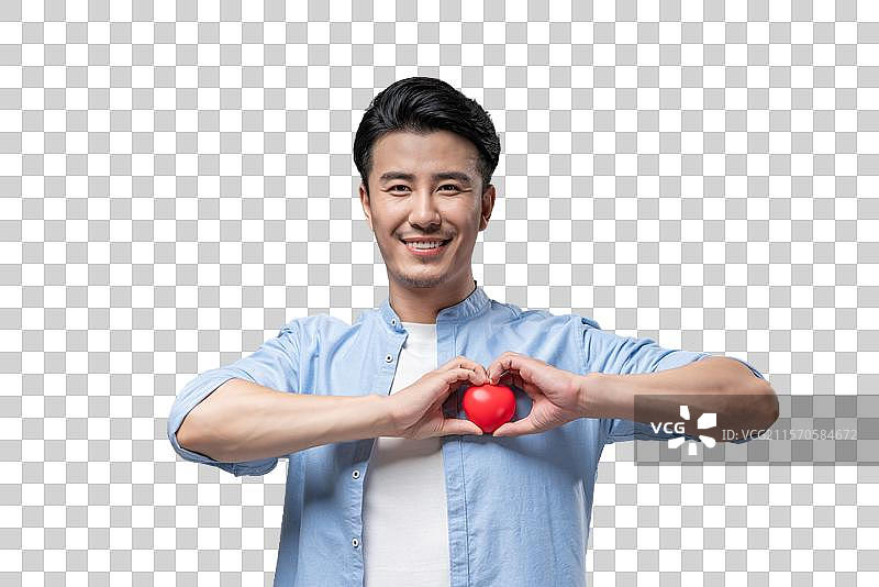 棚拍年轻男子图片素材