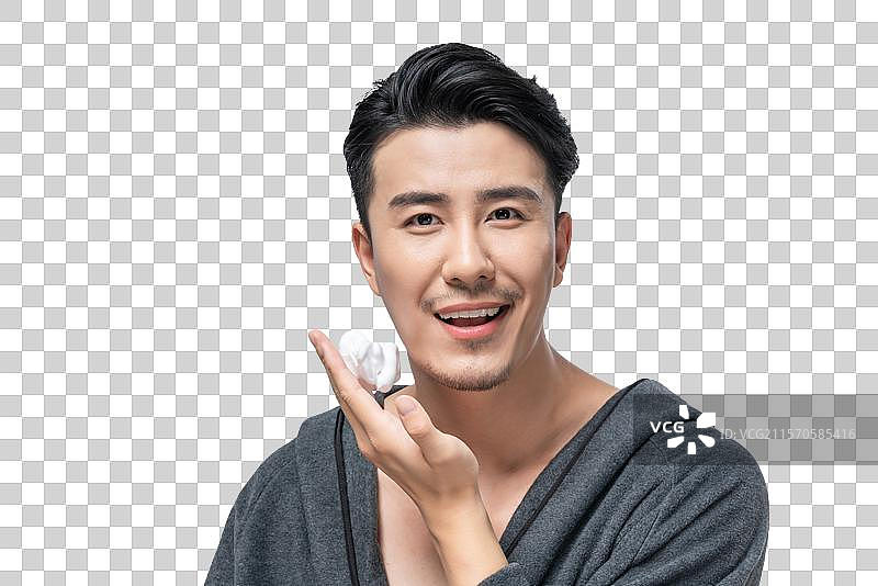 穿浴衣的年轻男子图片素材