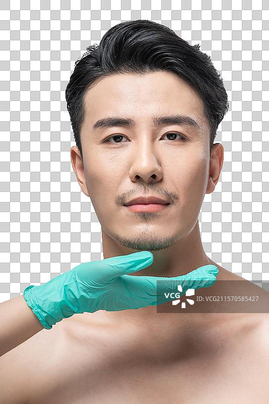 男士美容肖像图片素材