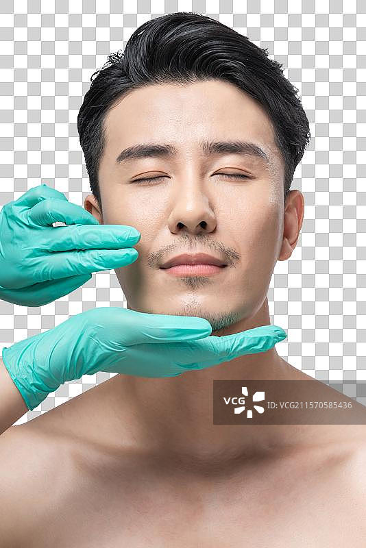 男士美容肖像图片素材