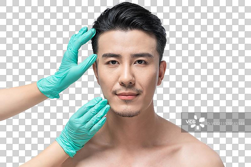 男士美容肖像图片素材