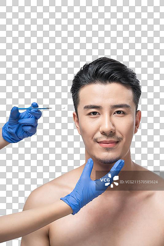 男士美容肖像图片素材