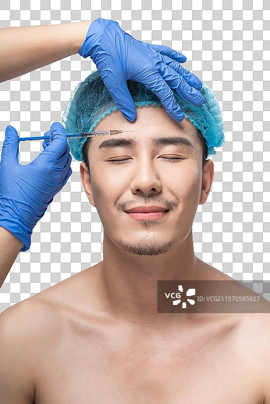 男士美容肖像图片素材