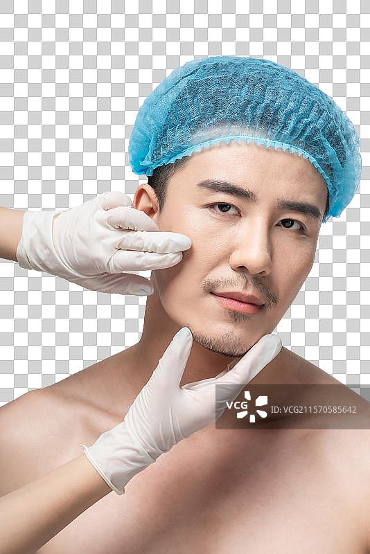 男士美容肖像图片素材