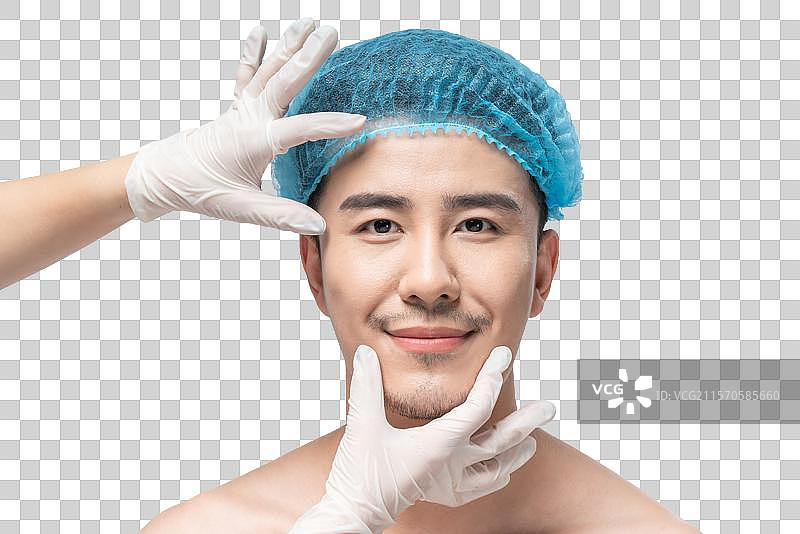 男士美容肖像图片素材