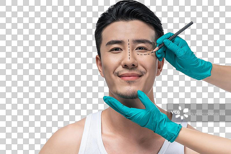 男士美容肖像图片素材